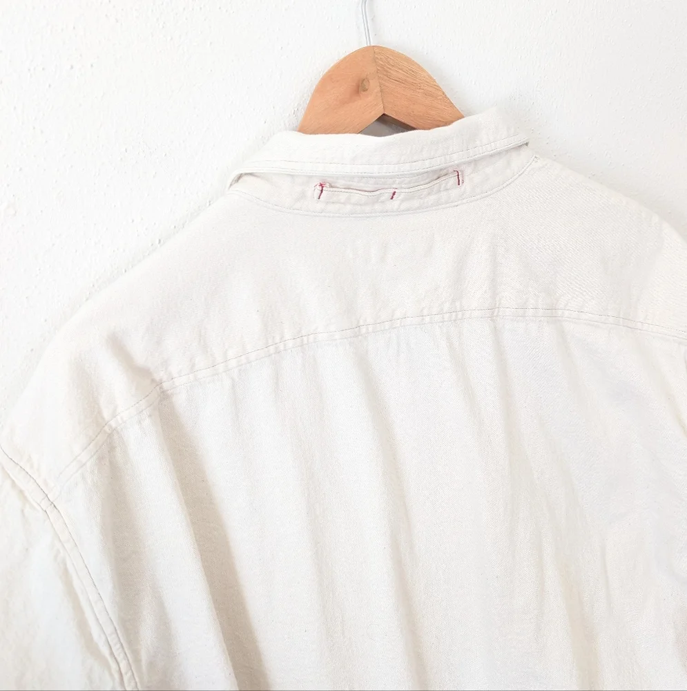Banana Republic | Standard Fit | Short Sleeve Authentic Ecru Wash Denim